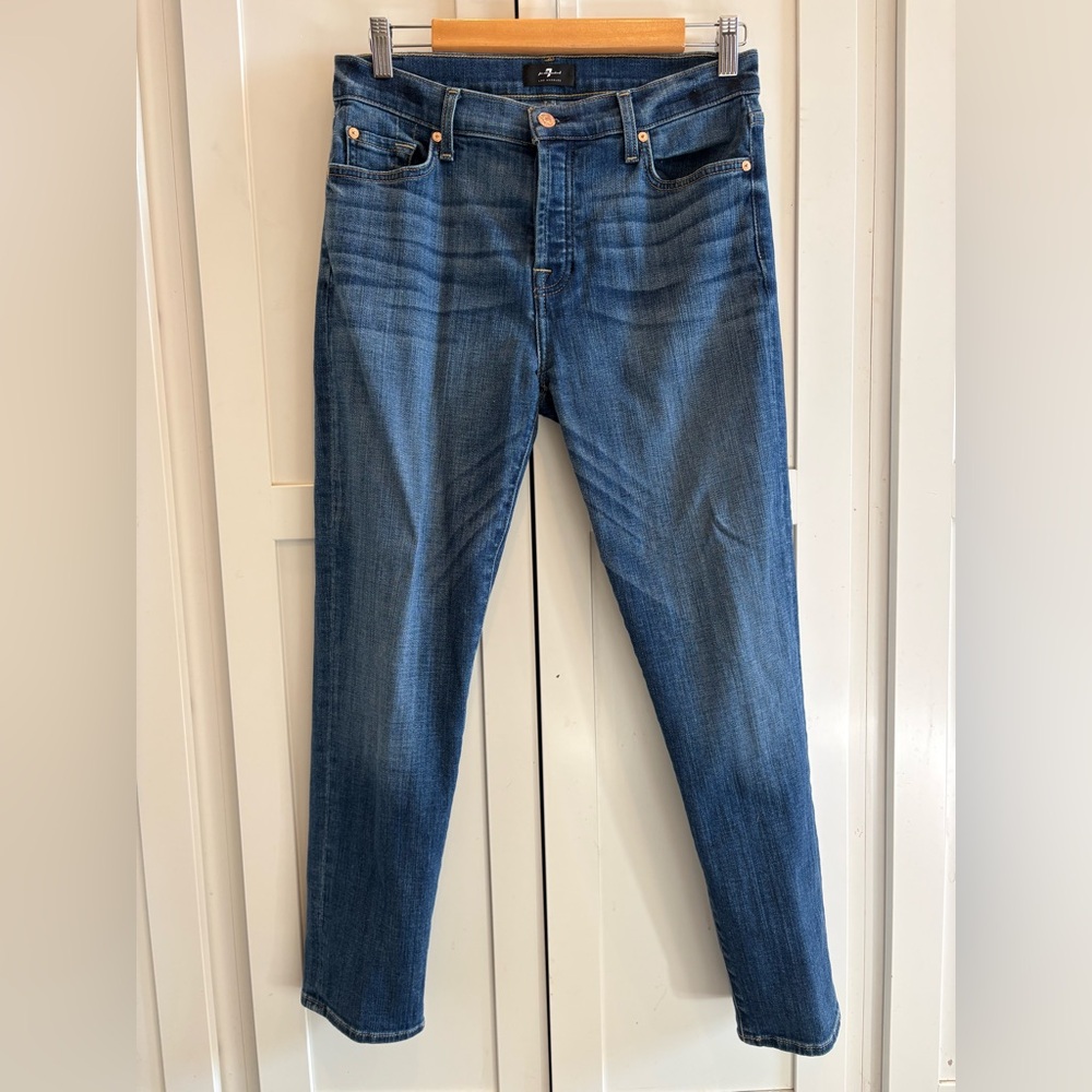 7 For All Mankind Indigo Denim Jeans Josefina Style Size 28